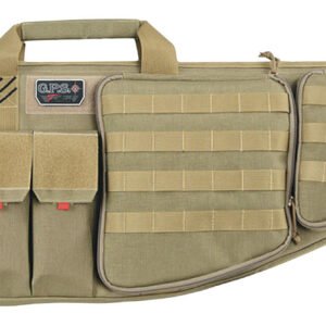 GPS Bags T35ART Tactical AR Case 35" Tan 1000D Nylon with Mag & Storage Pockets, Lockable Zippers, External Handgun Pocket & DuPont Teflon Coating
