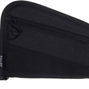 Allen 7749 Auto-Fit 2.0 Handgun Case Thick Foam Padding w/Knit Interior, Exterior Pocket & Black Finish for Compact Semi-Autos 9" L