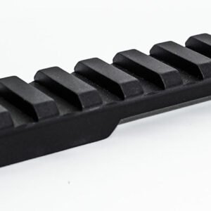 Talley P00252412 Picatinny Rail  Picatinny Black Anodized Aluminum Fits Browning T-Bolt 0 MOA