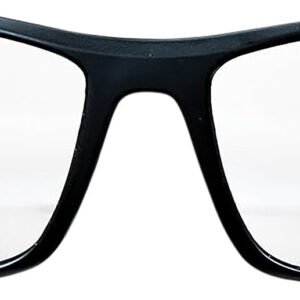 M&P Accessories 110168 Thunderbolt Shooting Glasses Full Size Clear Mirror Lens Black Frame