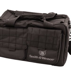 M&P Accessories 110013 Recruit  Black Nylon Two Interior Pockets & Magazine Pouches Large Exterior Pockets Rubber Foot Skids Includes Padded Carrying Strap