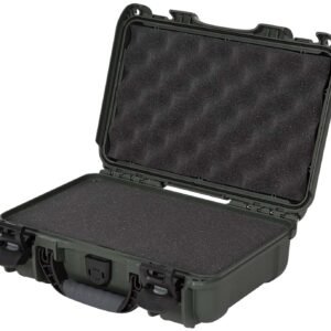 Nanuk 9091006 909  Waterproof & Airline Approved Olive Resin w/ Cubed Foam 11.44" L x 7" W x 3.68" H Interior Dimensions