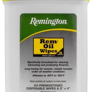 Remington Accessories 16325 Rem Oil  Cleans/Lubricates/Protects Wipes 24 Count