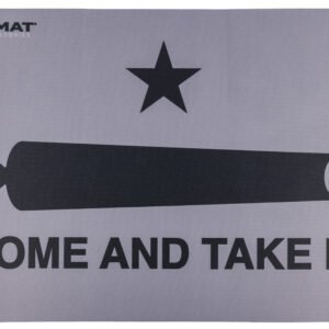 TekMat TEKR17CATIC  Cleaning Mat Black/Gray Rubber 11"x17" "Come And Take It"/Cannon