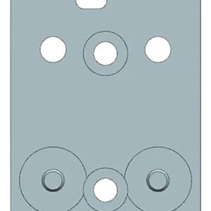 Beretta USA EUS03053 90/92  Silver, Fits Beretta 90/92 RDO C-More Pattern Footprint Mount