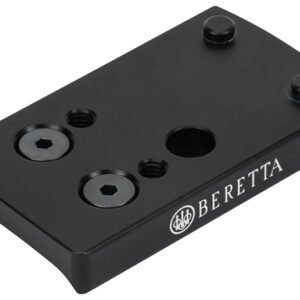 Beretta USA AG57 APX Optic Plate Black, Fits Beretta APX Rear Dovetail/Leupold DeltaPoint Pro Footprint Mount
