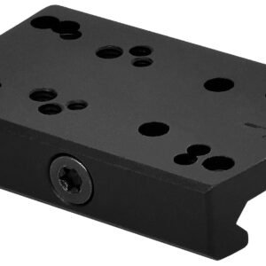 Warne 6109M Red Dot Reflex Mount  Low Profile Black Anodized Aluminum Fits Shield RMS/Leupold/Delta Point/Trijicon RMR/Burris