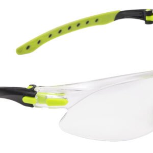 Allen 4140 Keen Safety Glasses Youth Clear Lens Lime Green Frame