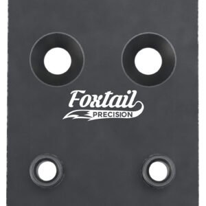 Foxtail Precision 100010 Adapter Plate  Black Anodized Aluminum, Compatible w/Glock MOS, Holosun 407K/507K/EPS Carry Pattern Footprint Mount