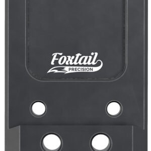 Foxtail Precision 100015 Rear Sight Dovetail Optic Adapter Plate for non MOS Glock  Black Anodized Glock Non MOS