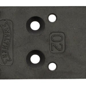 Walther Arms 5136209 Optic Plate  Black Steel Fits Walther PDP 2.0