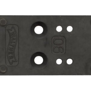 Walther Arms 5136197 Optic Plate  Black Steel Fits Walther PDP 2.0