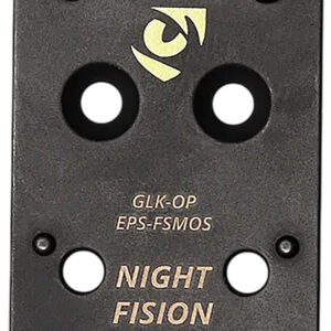 Night Fision GLKOPEPSFSMOS Glock MOS/Holosun EPS Footprint Black Stainless Steel Fits Glock MOS 17/19/47