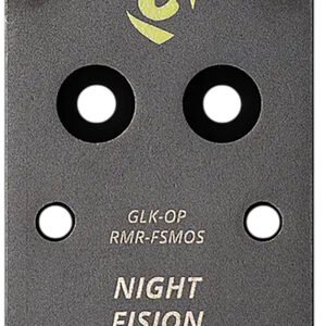 Night Fision GLKOPRMRFSMOS Black Stainless Steel Fits Glock Full Size/Compact Trijicon RMR, Holosun 507C