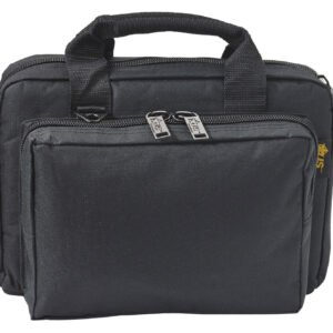 US PeaceKeeper P21105 Mini Range Bag Water Resistant Black 600D Polyester with 8 Mag Pockets, Lockable Zippers & Wraparound Handles 12.75" L x 8.75" H x 3" D Exterior Dimensions