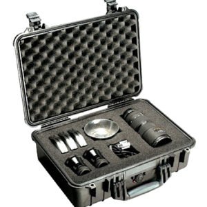 Pelican 1500000110 Protector Case Black Polypropylene Holds Handgun