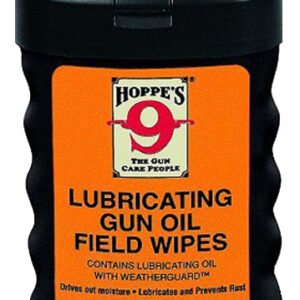 Hoppe's 1631 Lubricating Gun Oil Field Wipes Pre-Moistened With Hoppe's No. 9 Oil 3" x 5" 50 Count