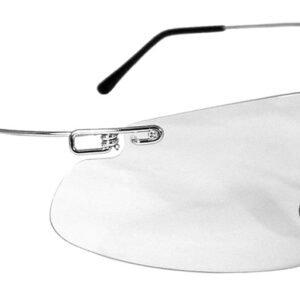 Radians CP5710CS Clay Pro Shooting Glasses Adult Clear Lens Wraparound Silver Frame